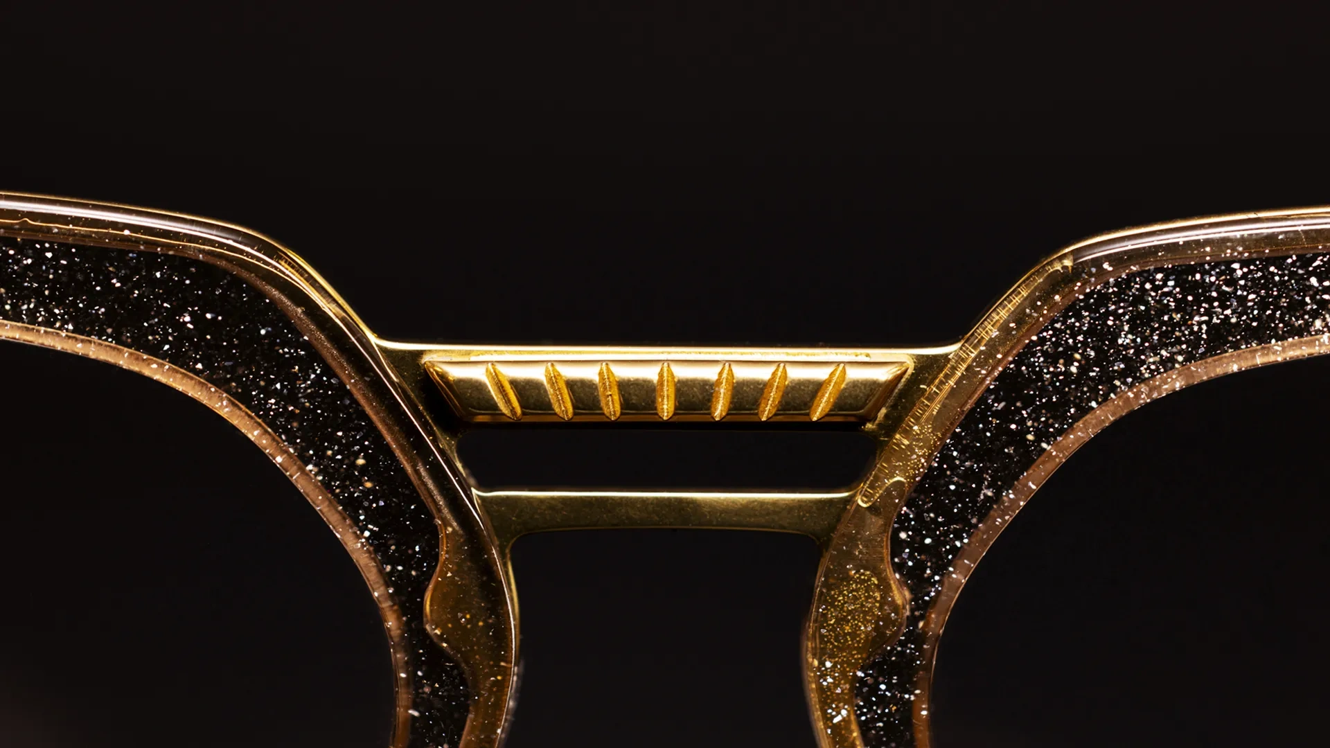 Extreme close up of the eyewear model Cassiopeja from Studio Eyewear